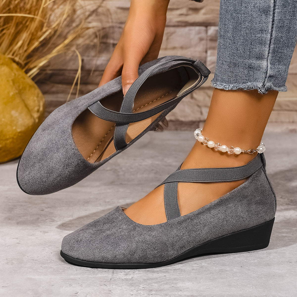 Aveline | Ballerines élégantes à brides croisées