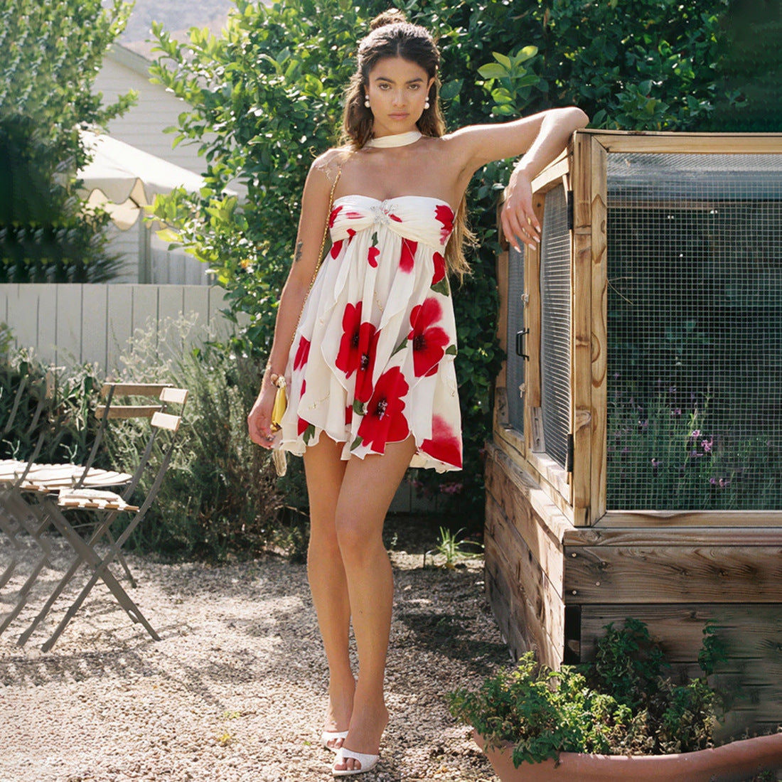 Aria | Romantische halterjurk met zomerse flair