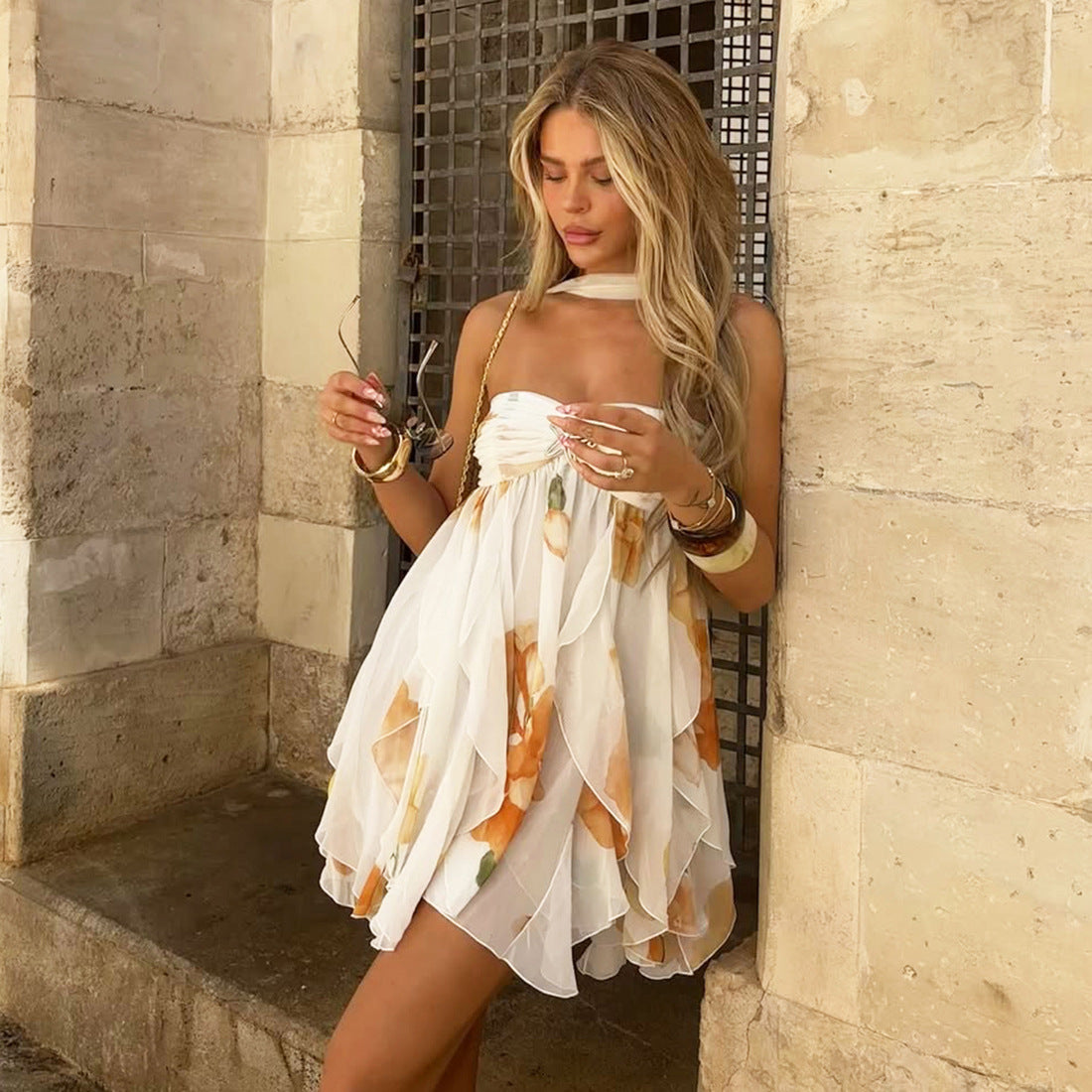 Aria | Romantische halterjurk met zomerse flair