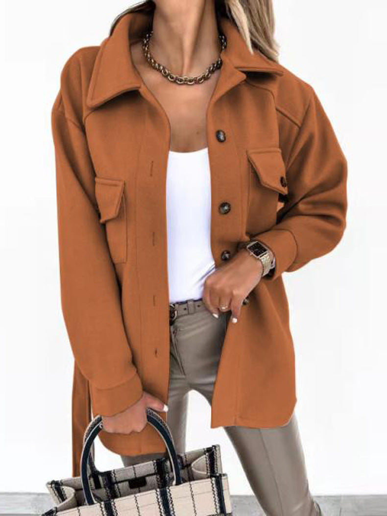 Daphné | Veste chic à boutons et col chemise