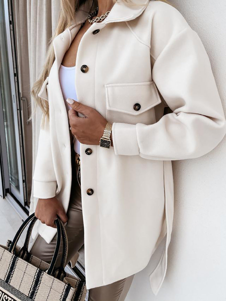 Daphné | Veste chic à boutons et col chemise