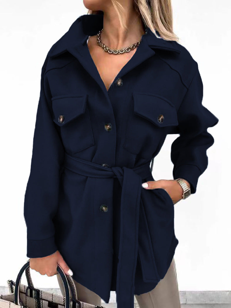 Daphné | Veste chic à boutons et col chemise