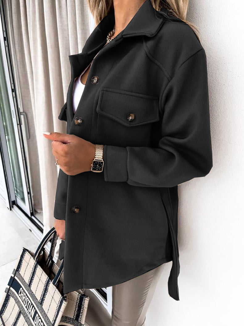 Daphné | Veste chic à boutons et col chemise