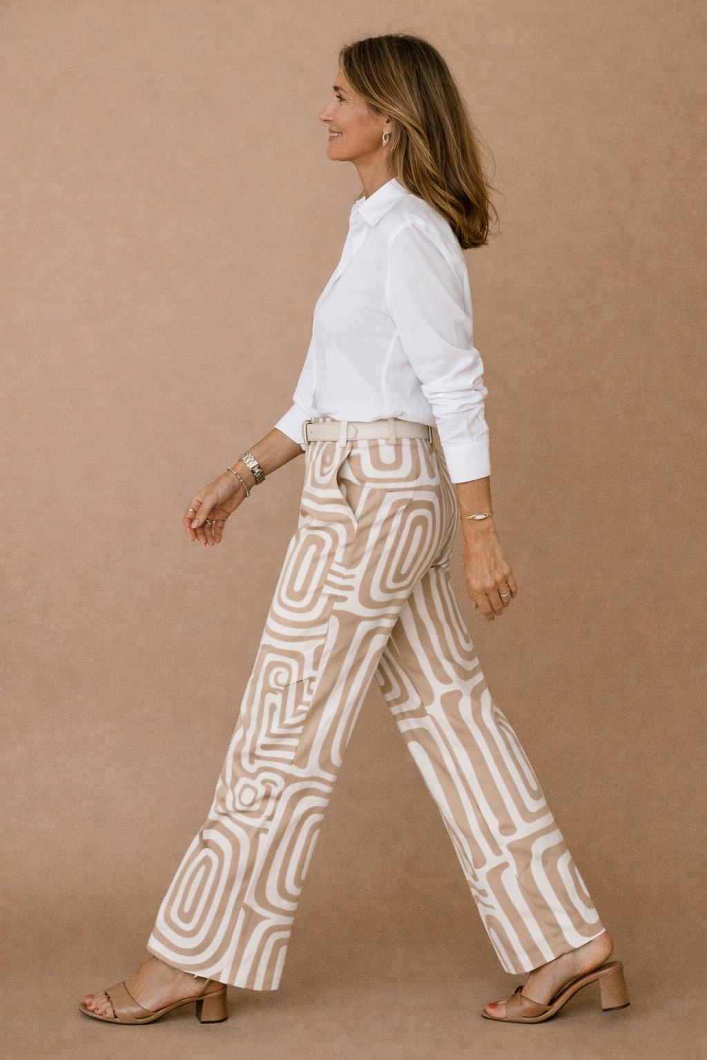 Valérie | Ensemble élégant avec pantalon imprimé