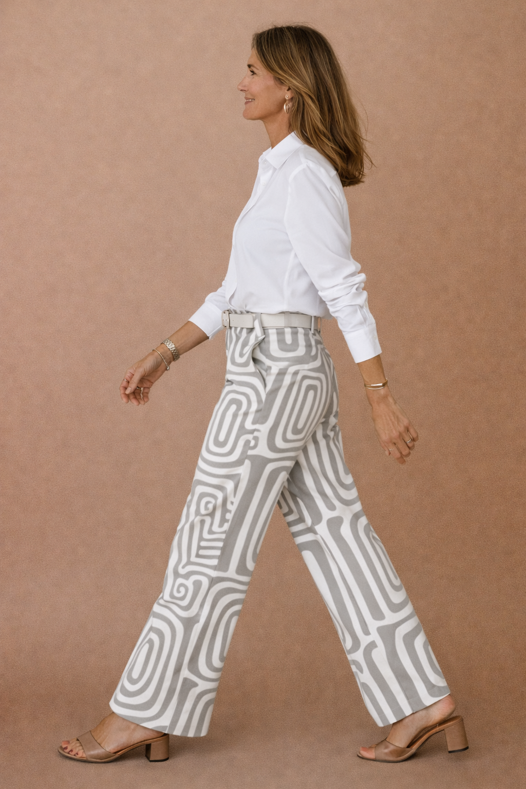 Valérie | Ensemble élégant avec pantalon imprimé