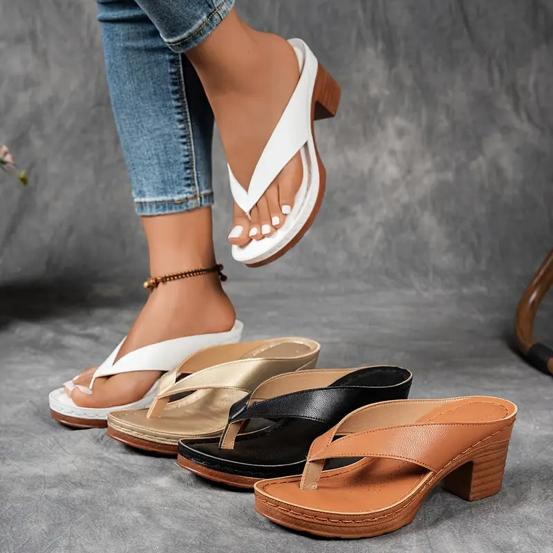 Murielle | Sandales à Talon Minimalistes