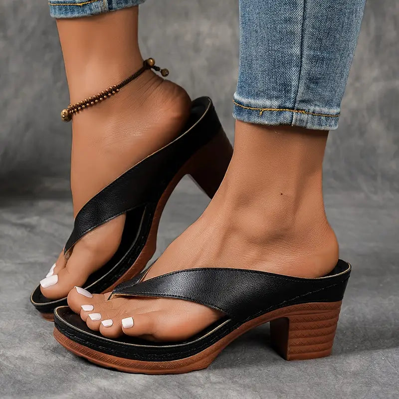 Murielle | Sandales à Talon Minimalistes