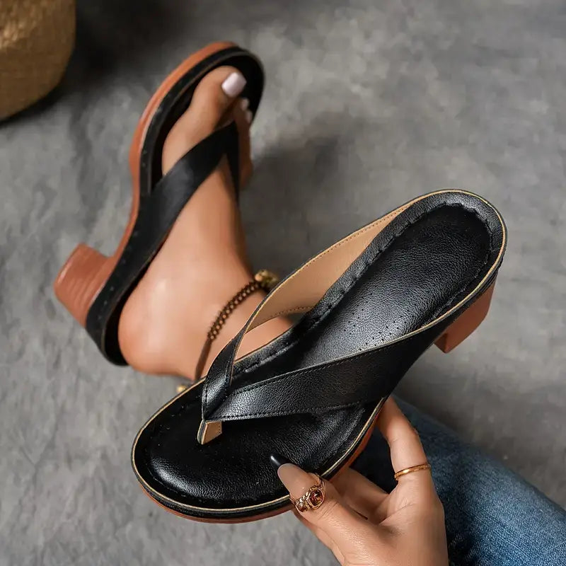 Murielle | Sandales à Talon Minimalistes