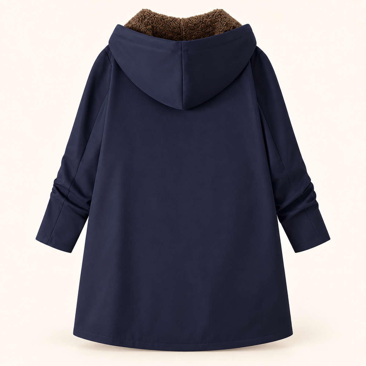 Blandine | Manteau à capuche doublure sherpa