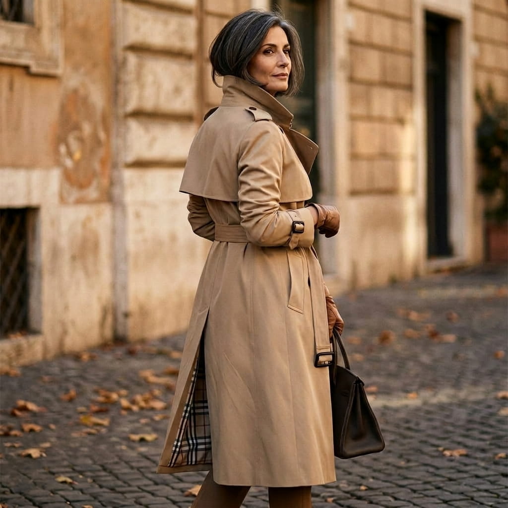 Euphémie | Trench élégant et intemporel à ceinture