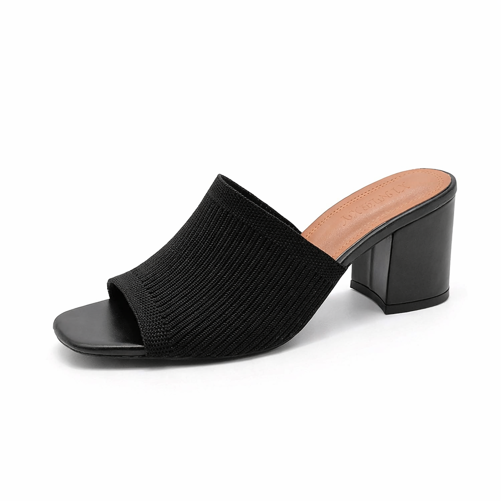 Helena | Mules Élégantes à Talon Carré