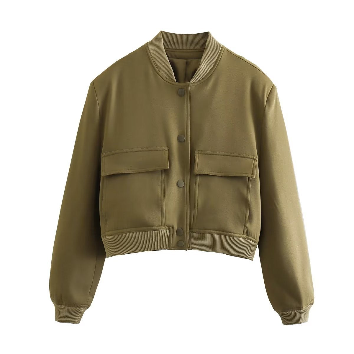 Senna | Minimal bomber met utility pockets