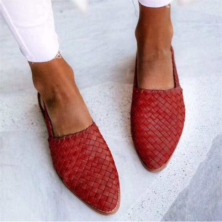 Ava | Gevlochten slingback instapper