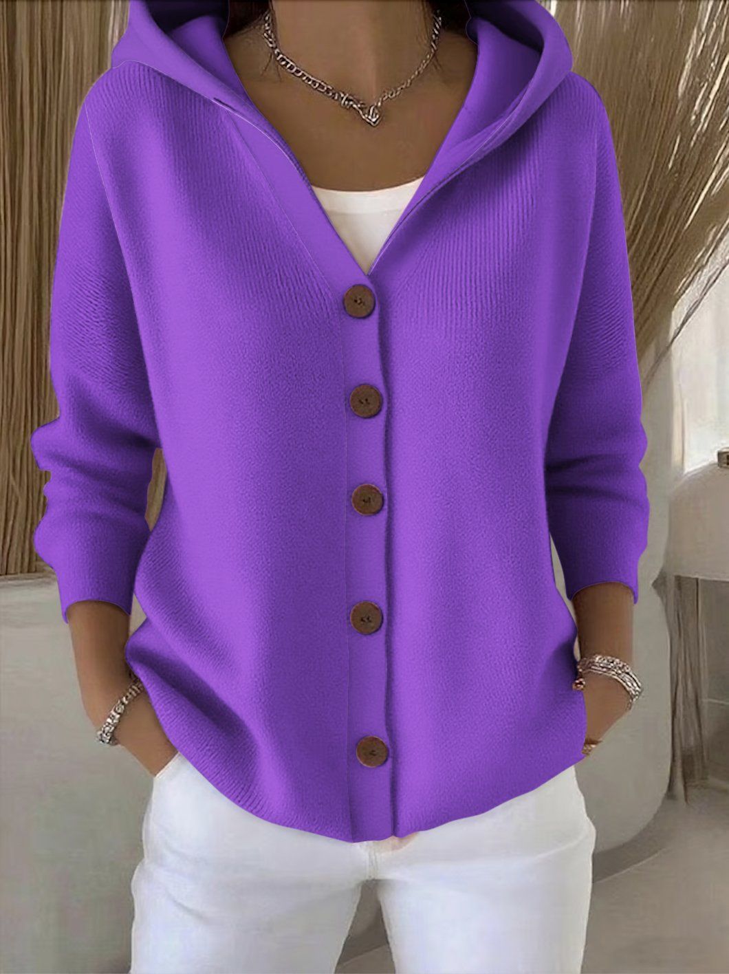 Rocío | Veste en Tricot avec Capuche