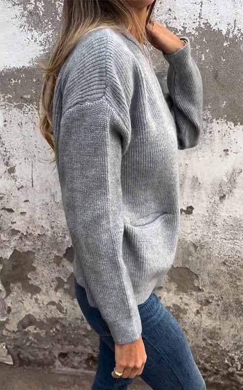 Lorine | Casual knit vest met ritssluiting