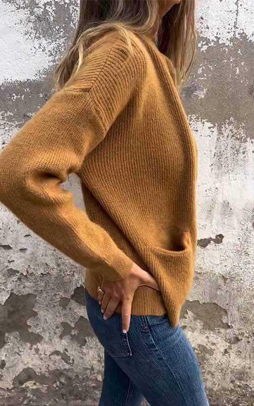 Lorine | Casual knit vest met ritssluiting