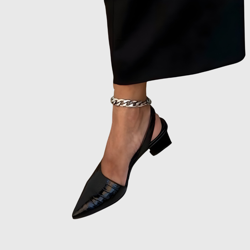 Lynn | Escarpins slingback à talon bloc élégant