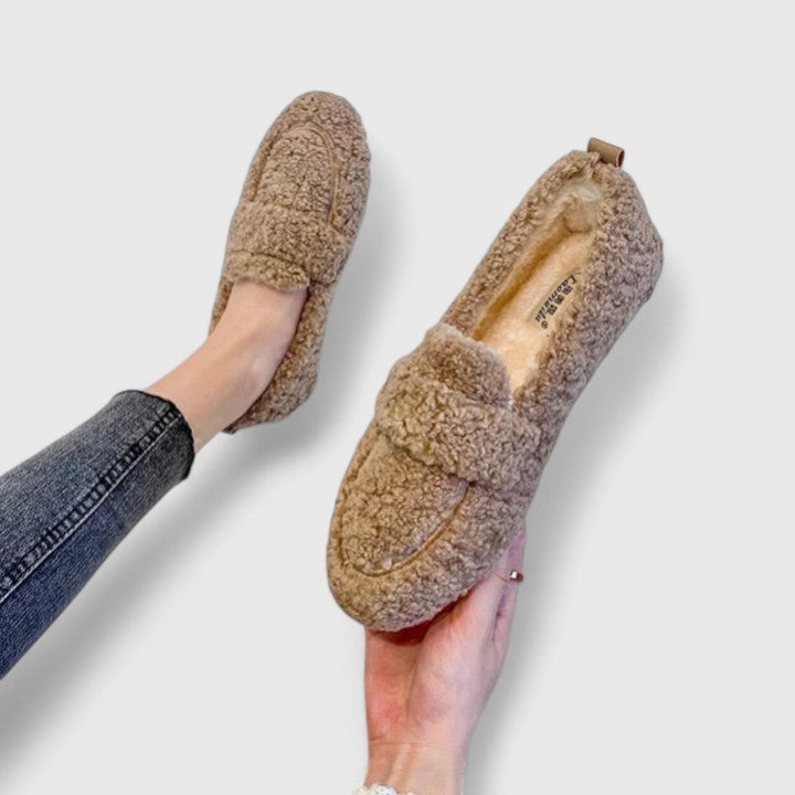 Louna | Mocassins en peluche douce