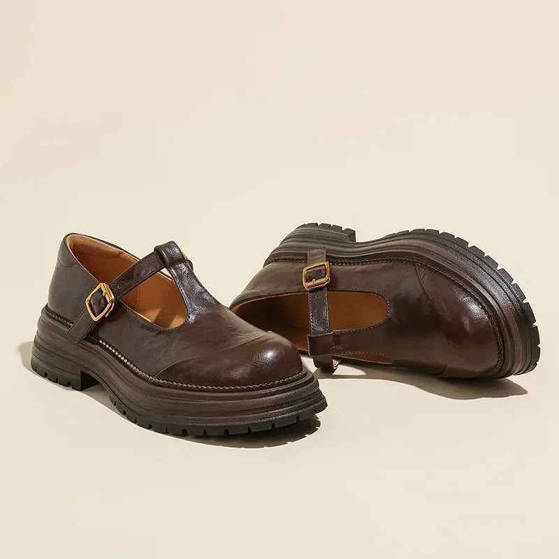 Emilia | Chaussures Mary Jane avec Boucle Dorée