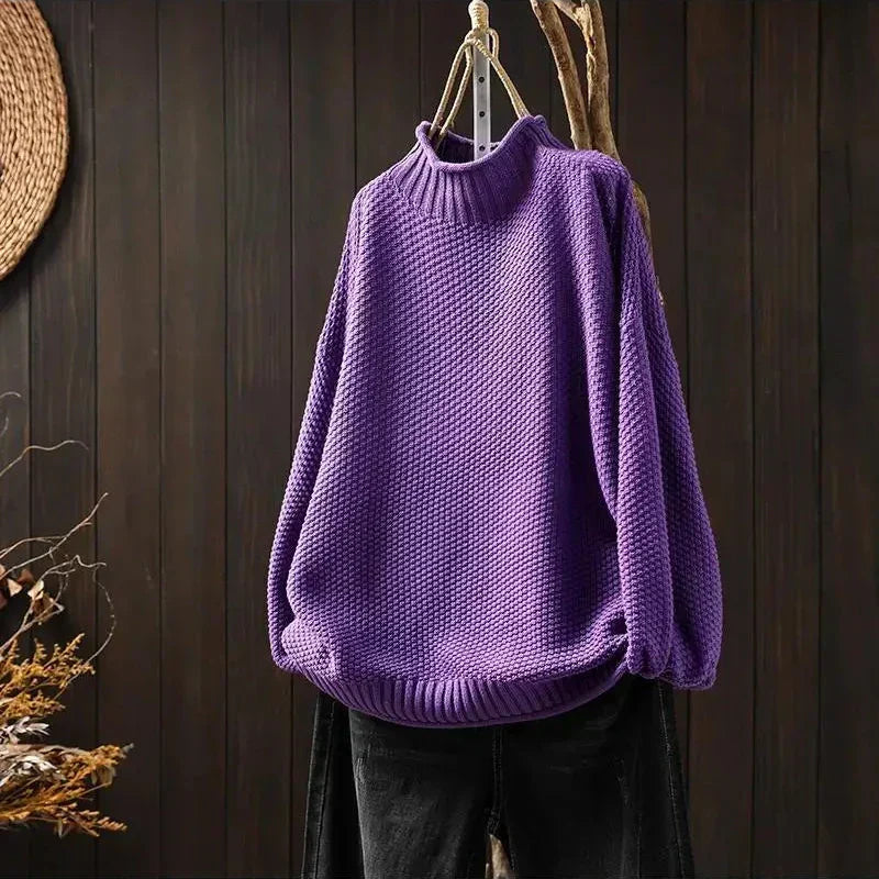 Élodie | Pull Ample en Maille Texturée