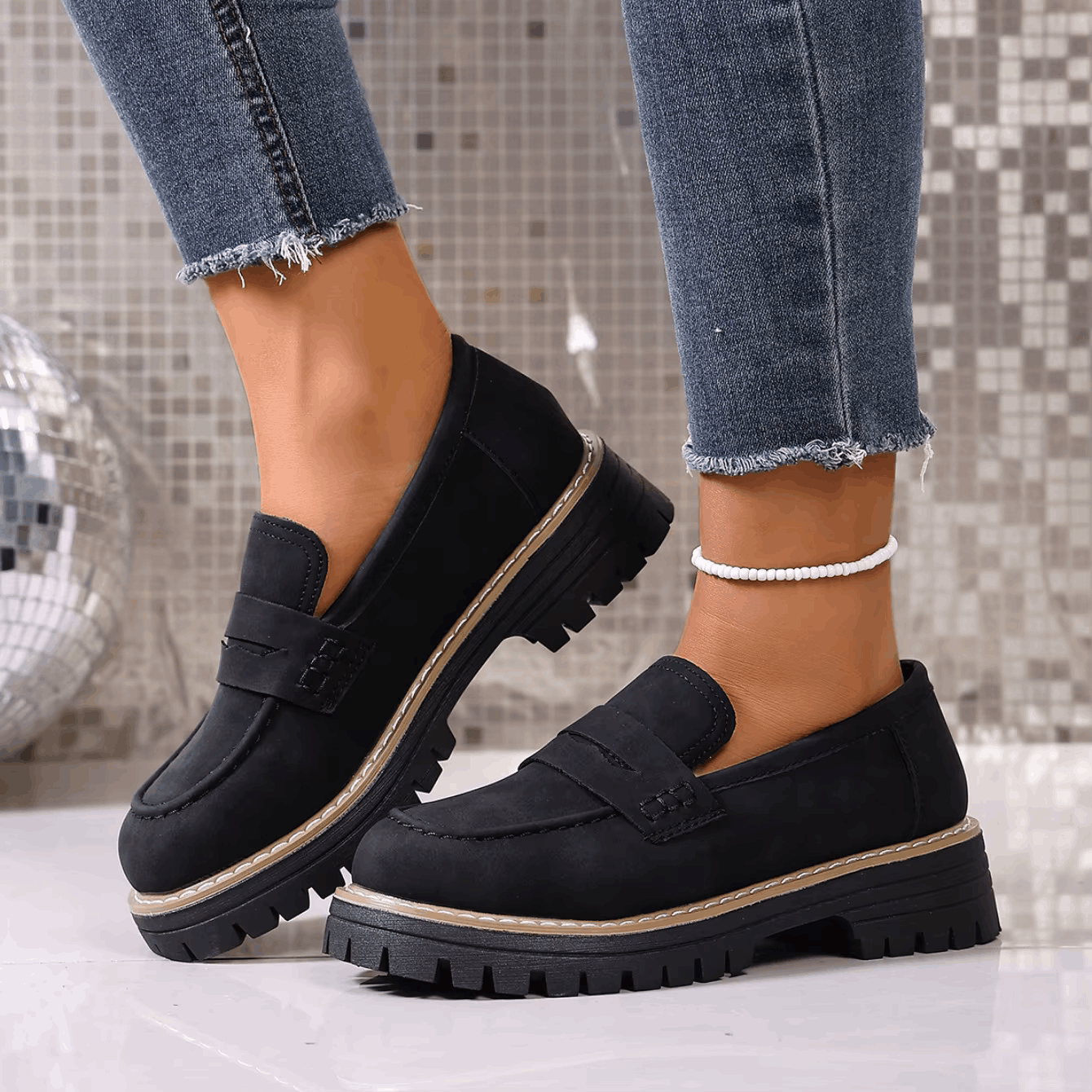 Sophie | Mocassins Confort à Semelle Épaisse
