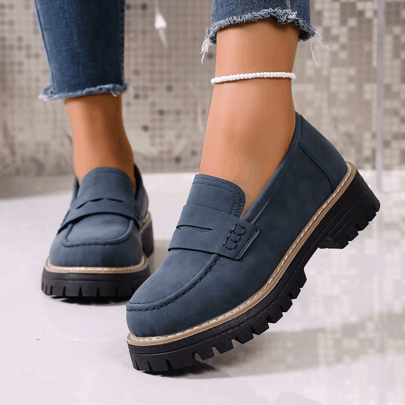 Sophie | Mocassins Confort à Semelle Épaisse