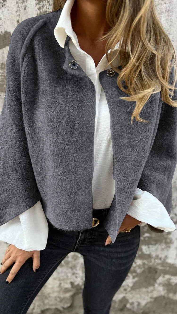 Camille | Elegante open blazer met knoopdetail