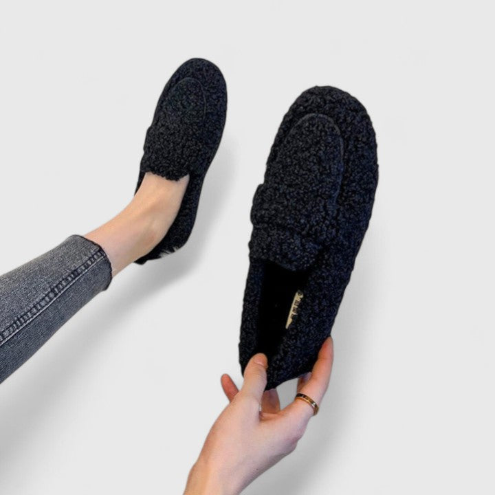 Louna | Mocassins en peluche douce