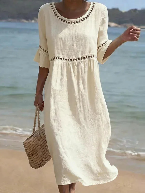 Elenora | Robe Longue à Détails Ajourés