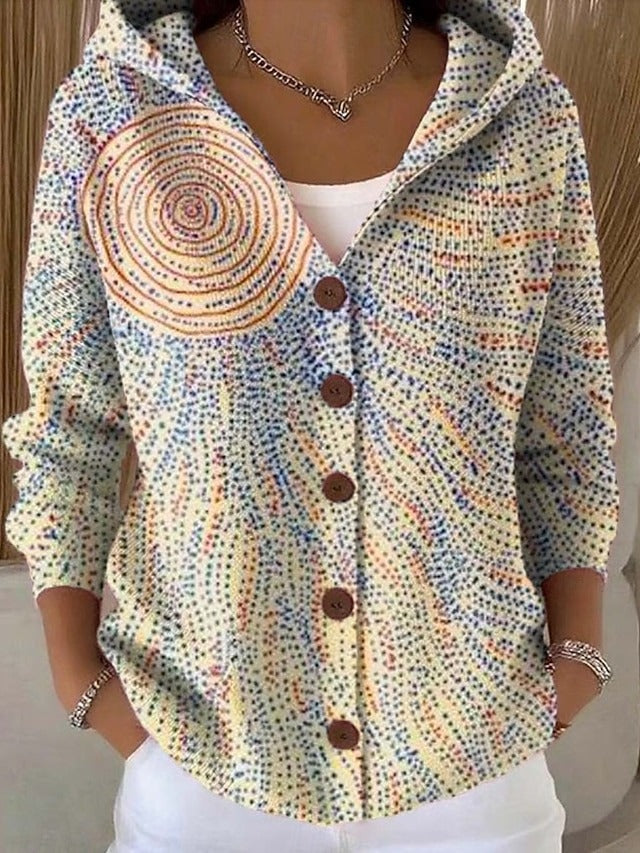 Paloma | Veste en Maille Imprimée avec Capuche
