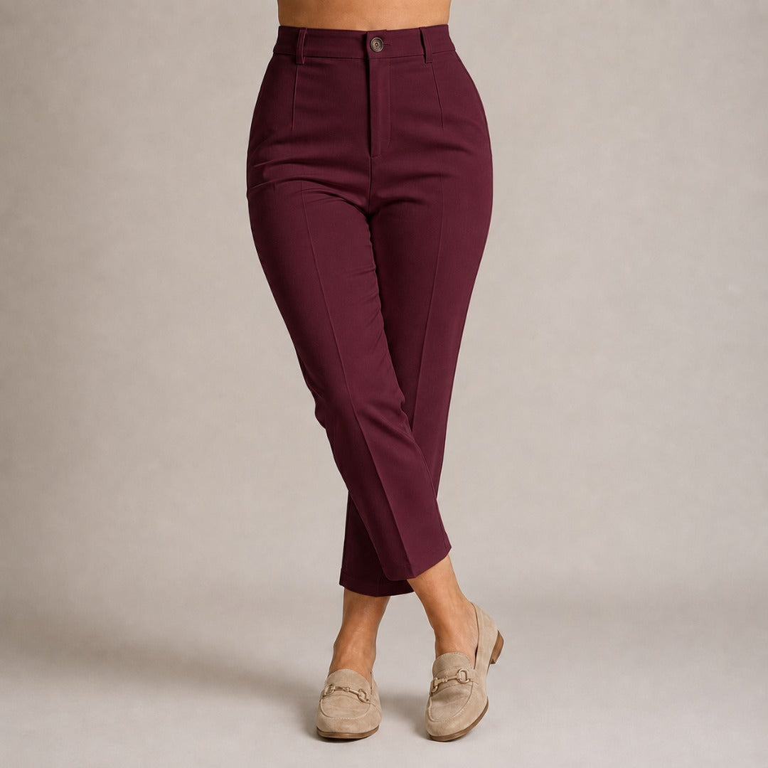 Louisa | Pantalon Ajusté Taille Haute