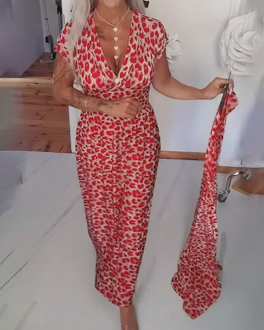 Nathalie | Robe Midi Léopard