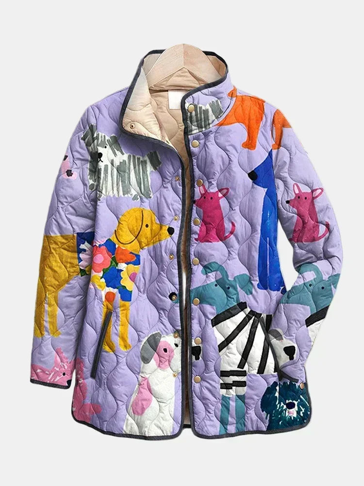 Madeleine | Veste matelassée petits chiens