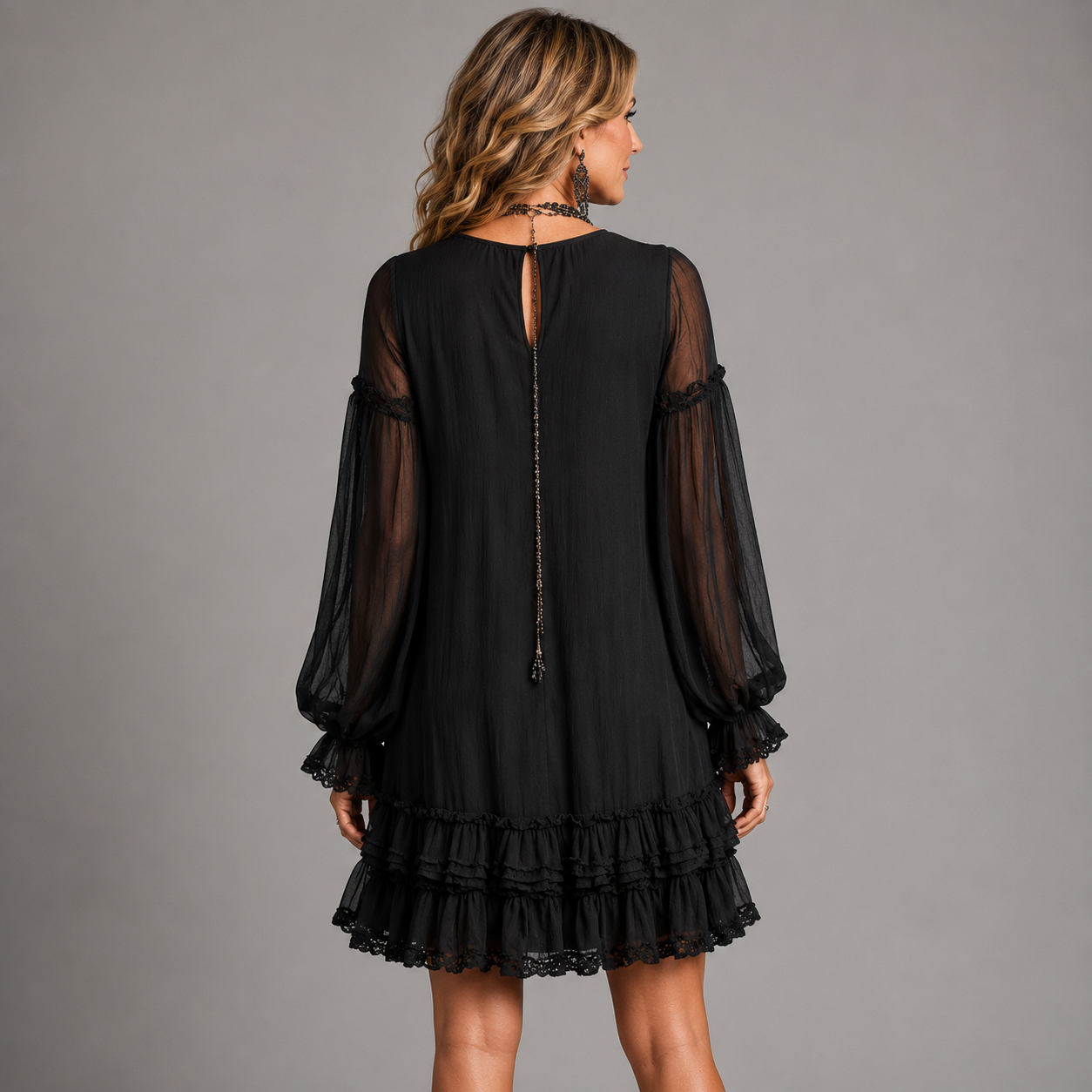 Oriella | Robe Courte à Volants