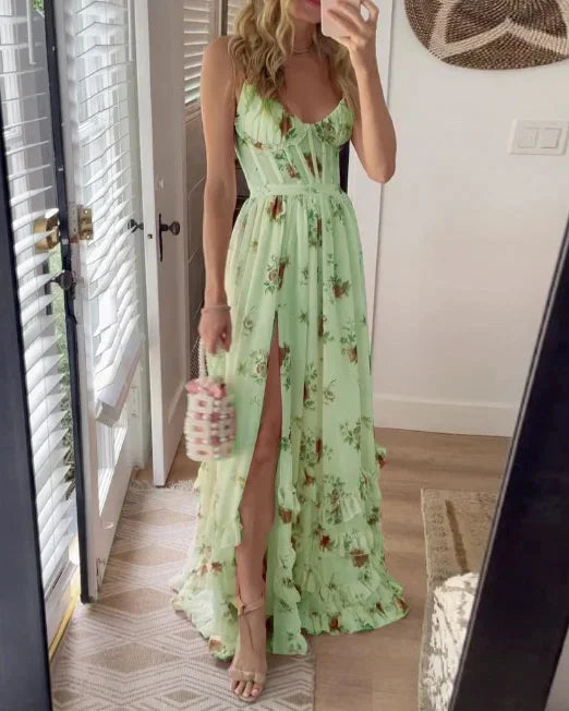 Sonja | Robe midi à imprimé fleuri
