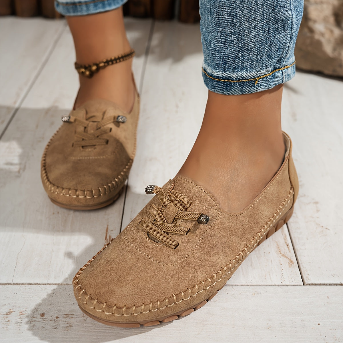 Juliette mocassins souples marron