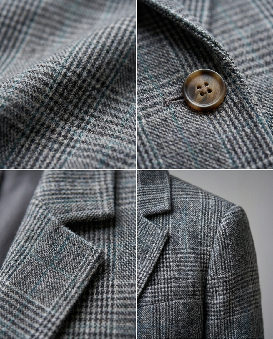 Domitille | Blazer élégant à carreaux