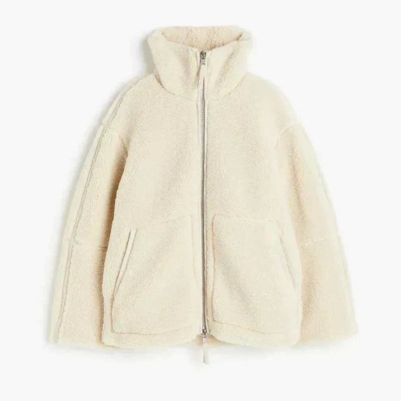 Camille - Veste Teddy détail