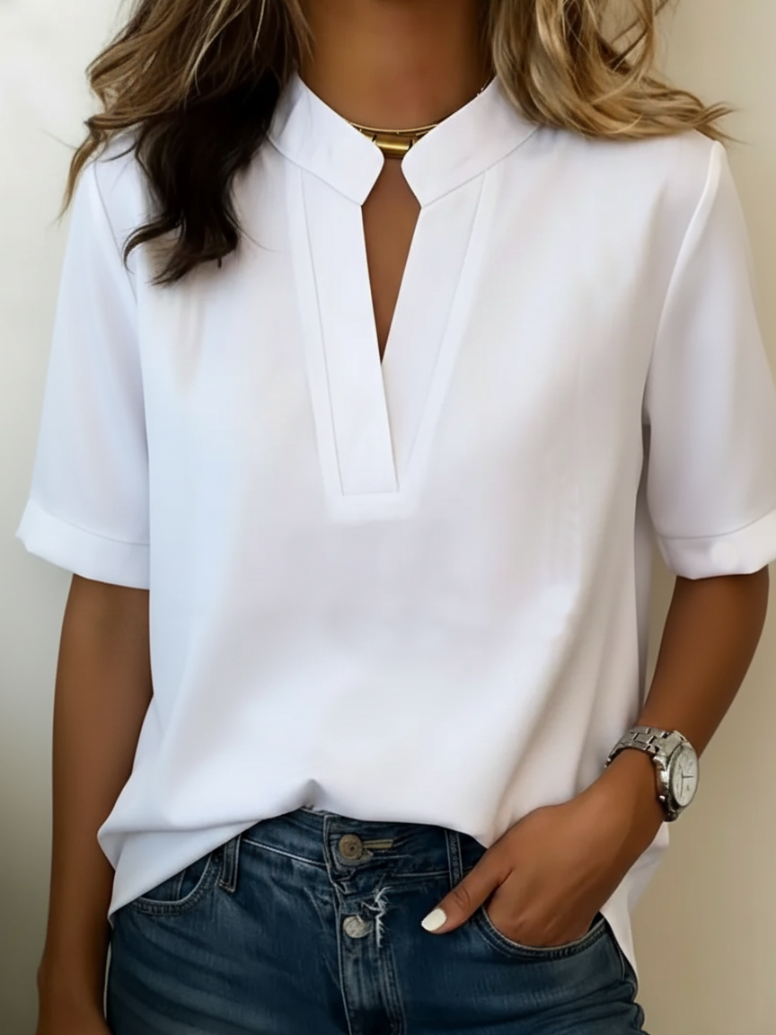 Anne | Blouse élégante à col en V