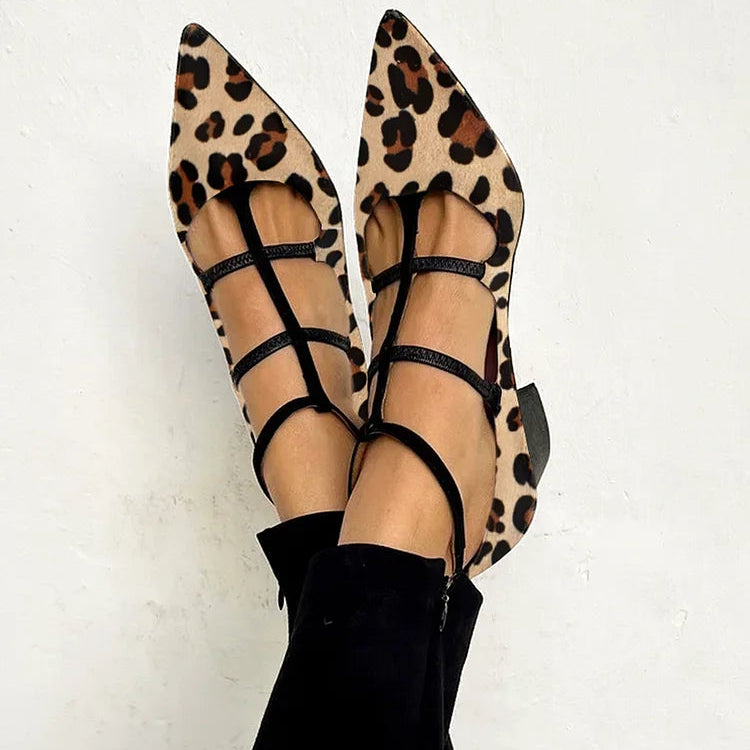 Franca | Chaussures à talons avec bracelet léopard