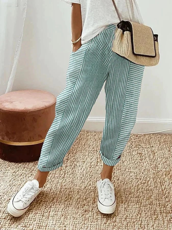 Rhea | Gestreepte Pantalon