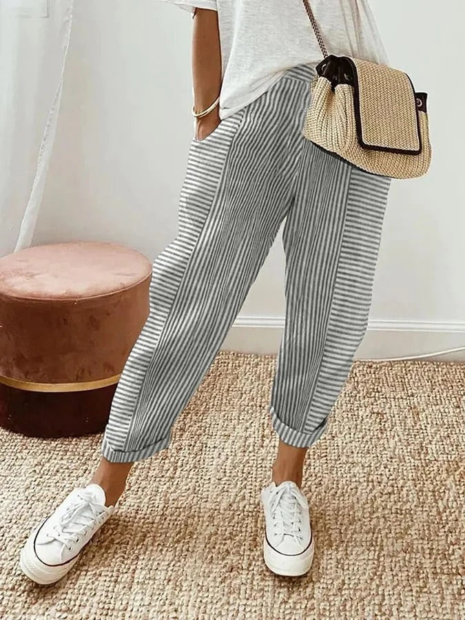 Rhea | Gestreepte Pantalon
