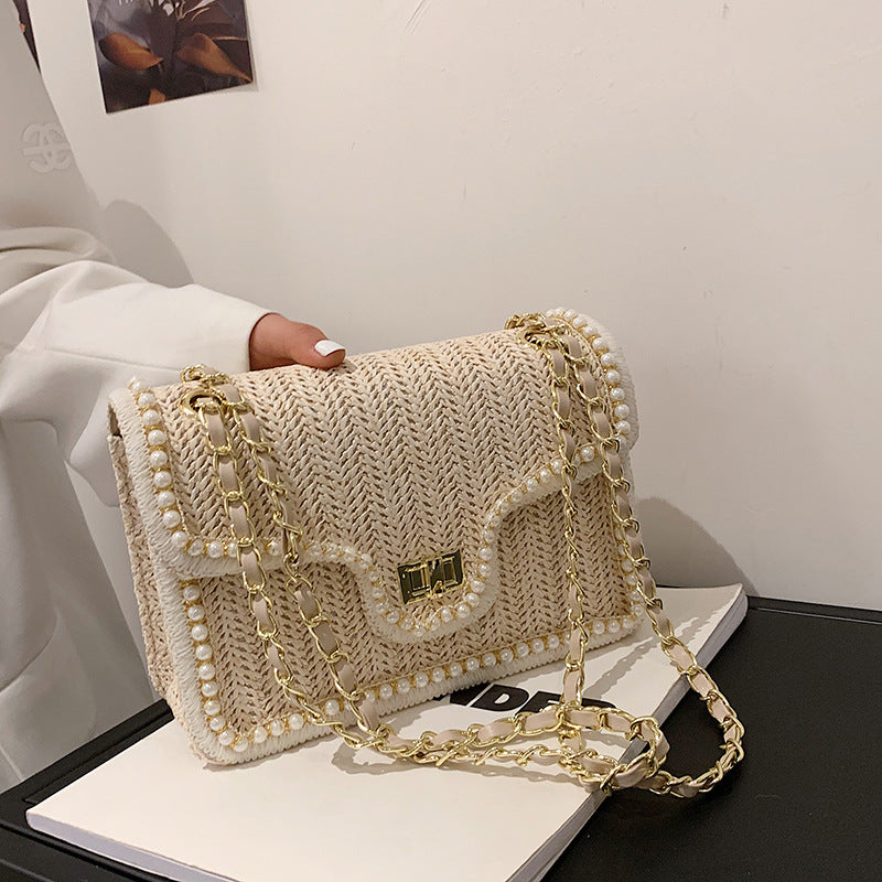Palma | Boho handtas met pareldetails