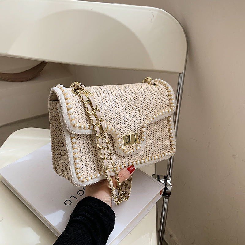 Palma | Boho handtas met pareldetails