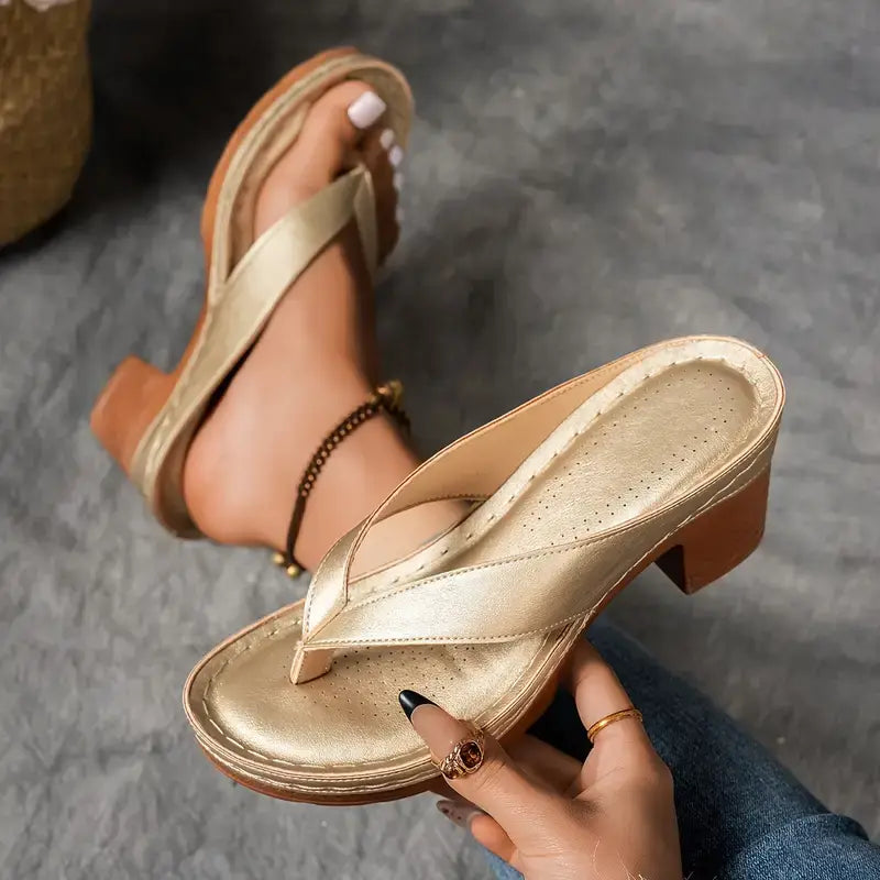 Murielle | Sandales à Talon Minimalistes