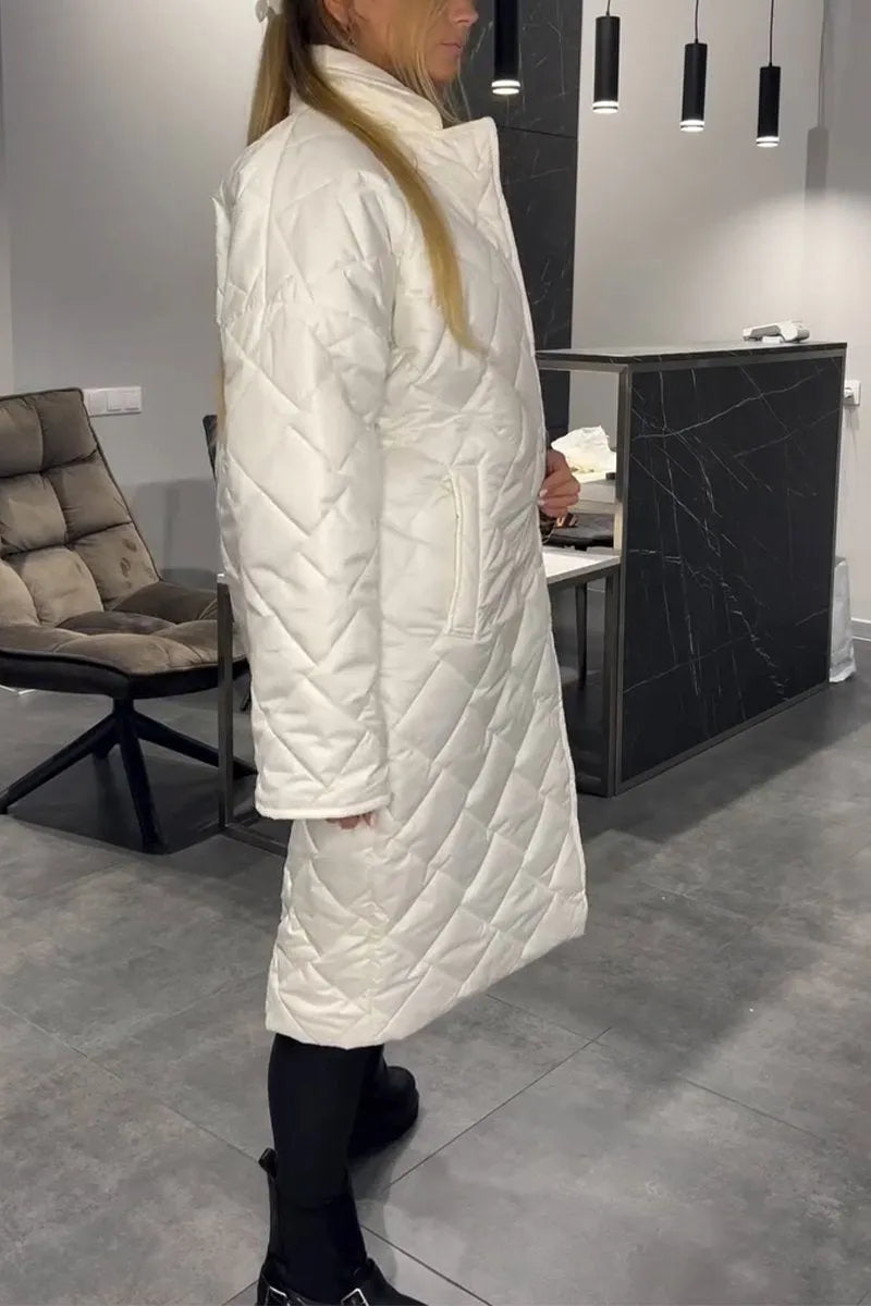 Noémie | Manteau matelassé à doublure léopard