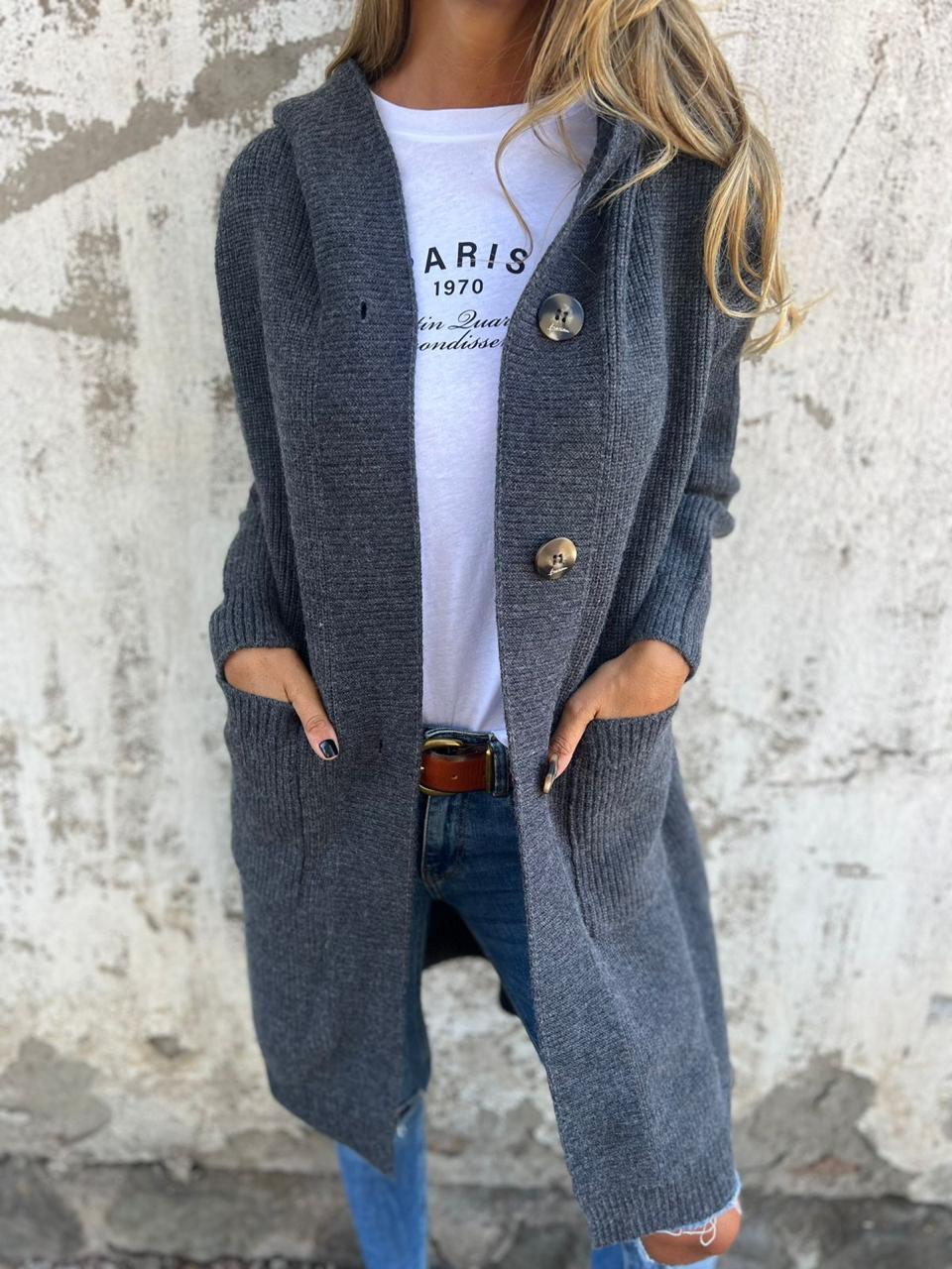 Soline | Élégant long cardigan