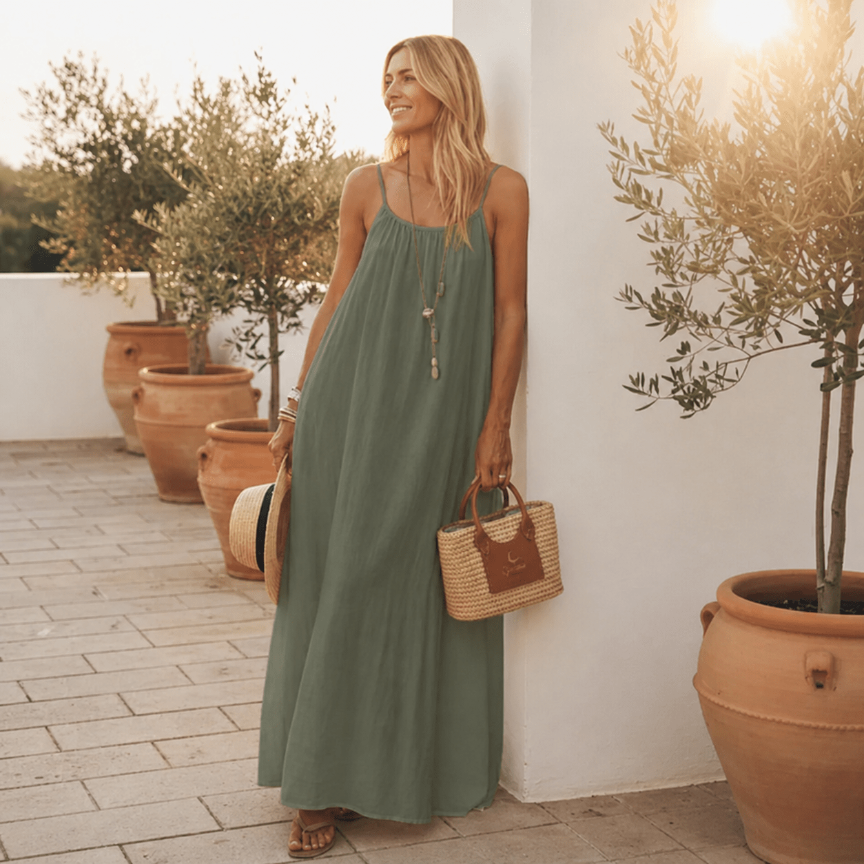 Camille | Robe Fluide à Bretelles