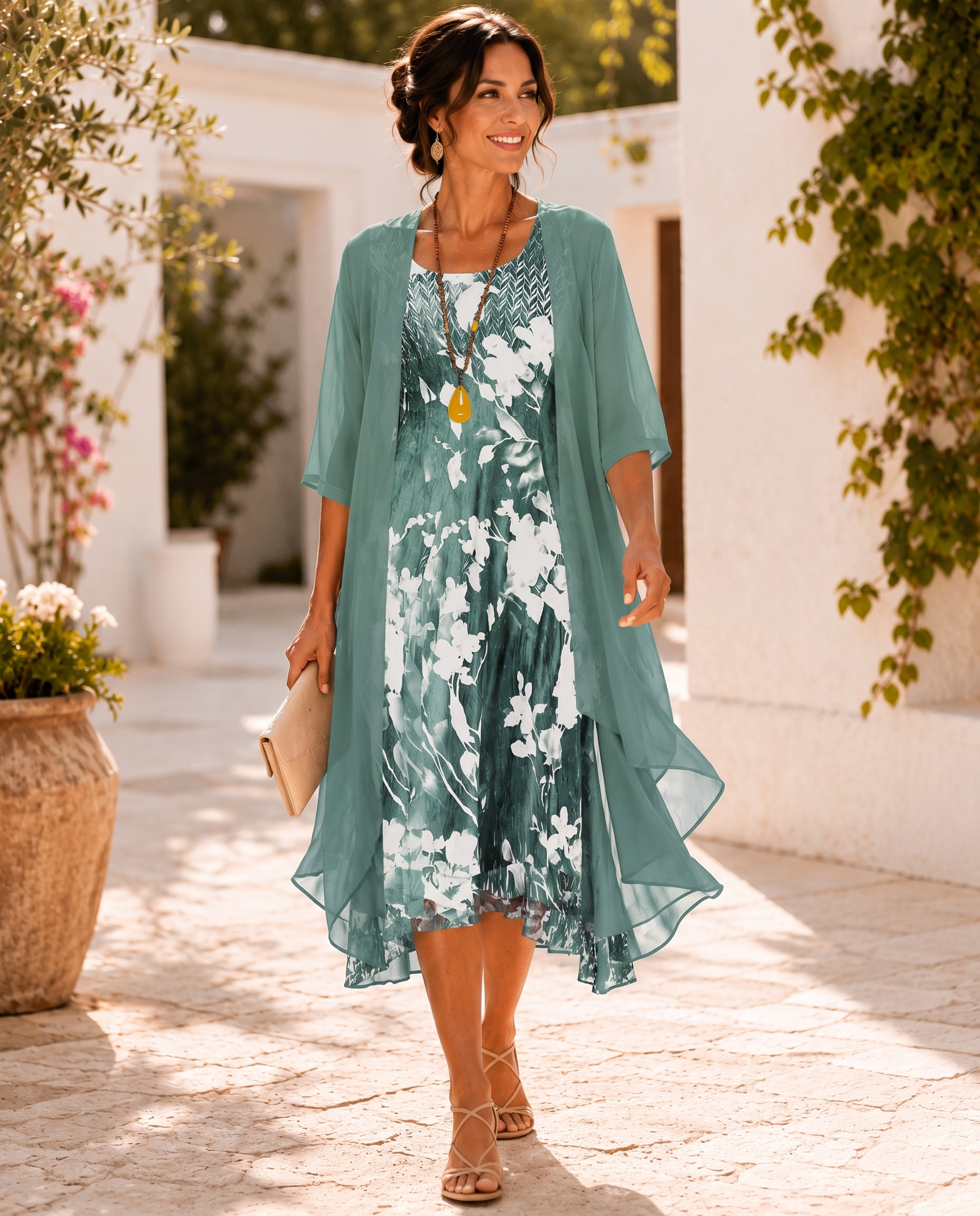 Olivia | Ensemble Élégant Imprimé 2 Pièces