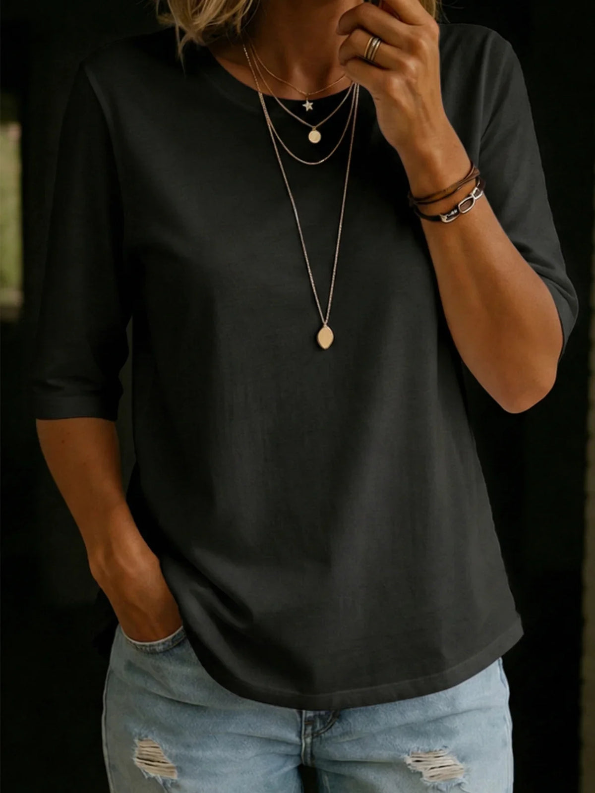 Garance | T-shirt essentiel coton doux manches courtes